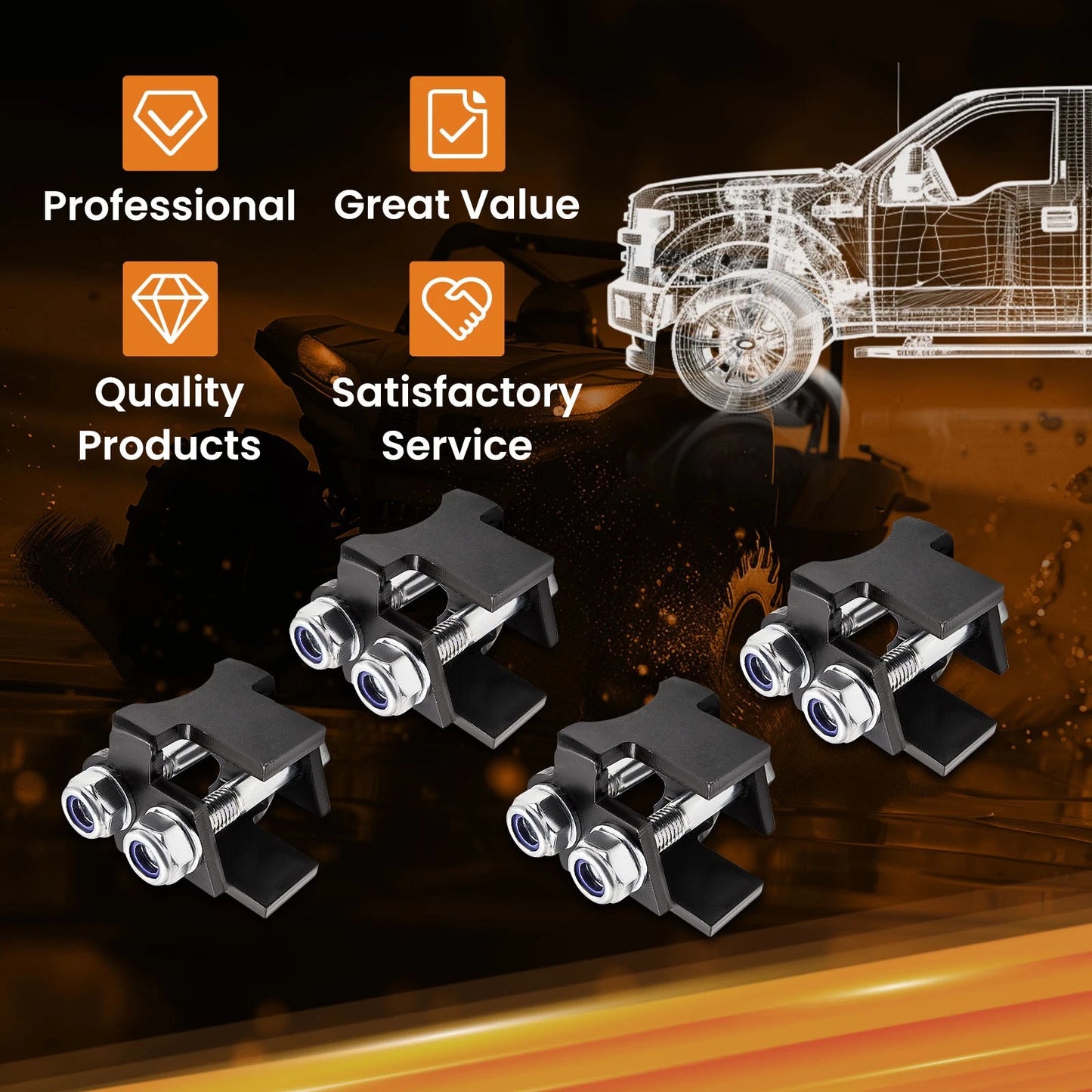 2" Bracket Lift Kit for Can-Am Defender HD10 HD5 (2016–2022) 4x4