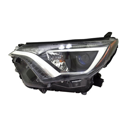 Replacement Driver Side Halogen Headlight Assembly For 2016-2018 Toyota RAV4