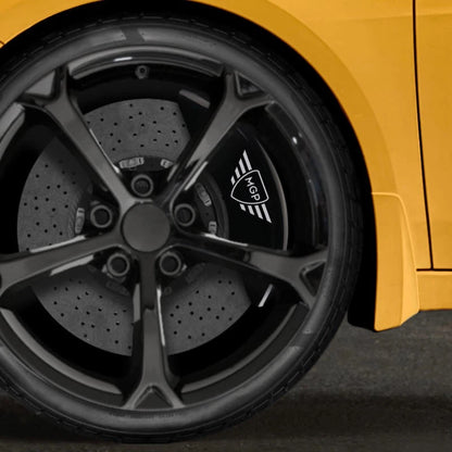 Set of 4 Black Caliper Covers w/MGP Logo Inscribed for 2011-2016 BMW 550i xDrive