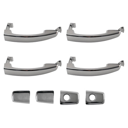 Chrome Exterior Door Handle for Saturn Vue (2008–2010) Rear Left