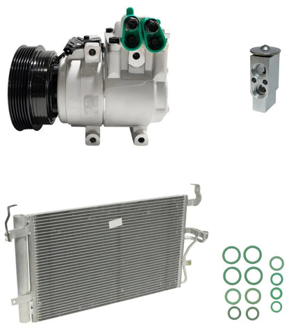 AC Compressor Kit With Condenser for Hyundai Tiburon 2.7L (2003–2006)