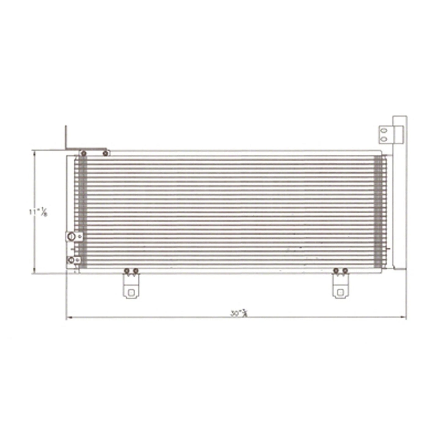 Replacement A/C Condenser Repair Part For 2007-2011 Toyota Camry Hybrid