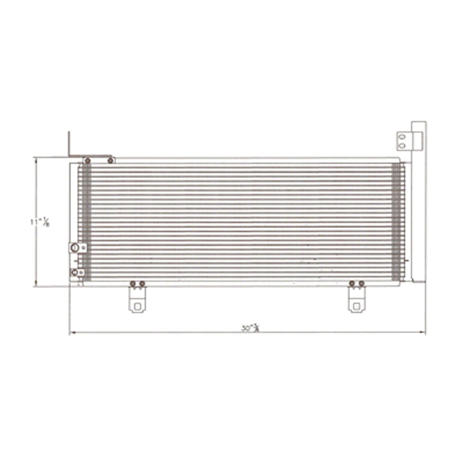 Replacement A/C Condenser Repair Part For 2007-2011 Toyota Camry Hybrid
