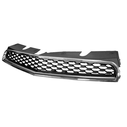 Replacement Black Chrome Plastic Front Upper Grille w/Appearance Package
