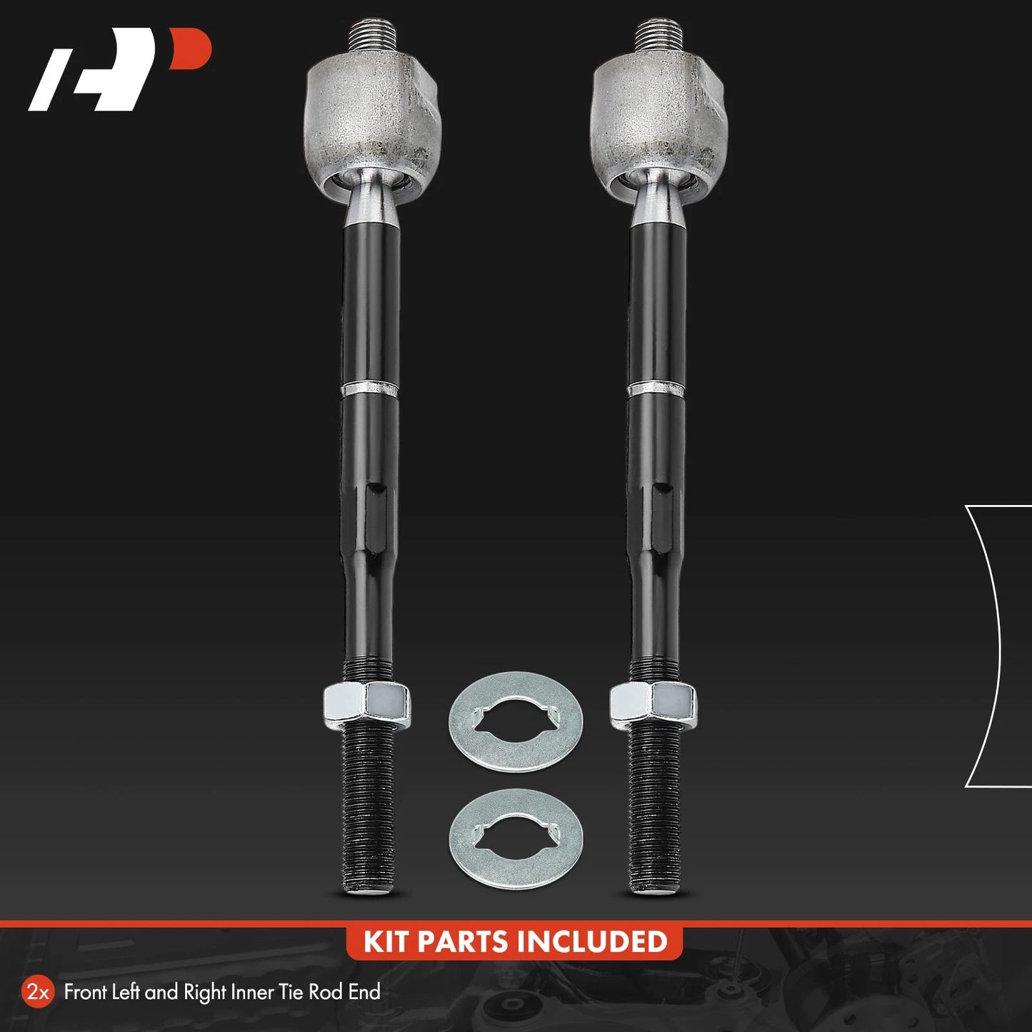 2X Front Inner Tie Rod Ends for Chevy Tracker Suzuki Vitara (1999–2004)