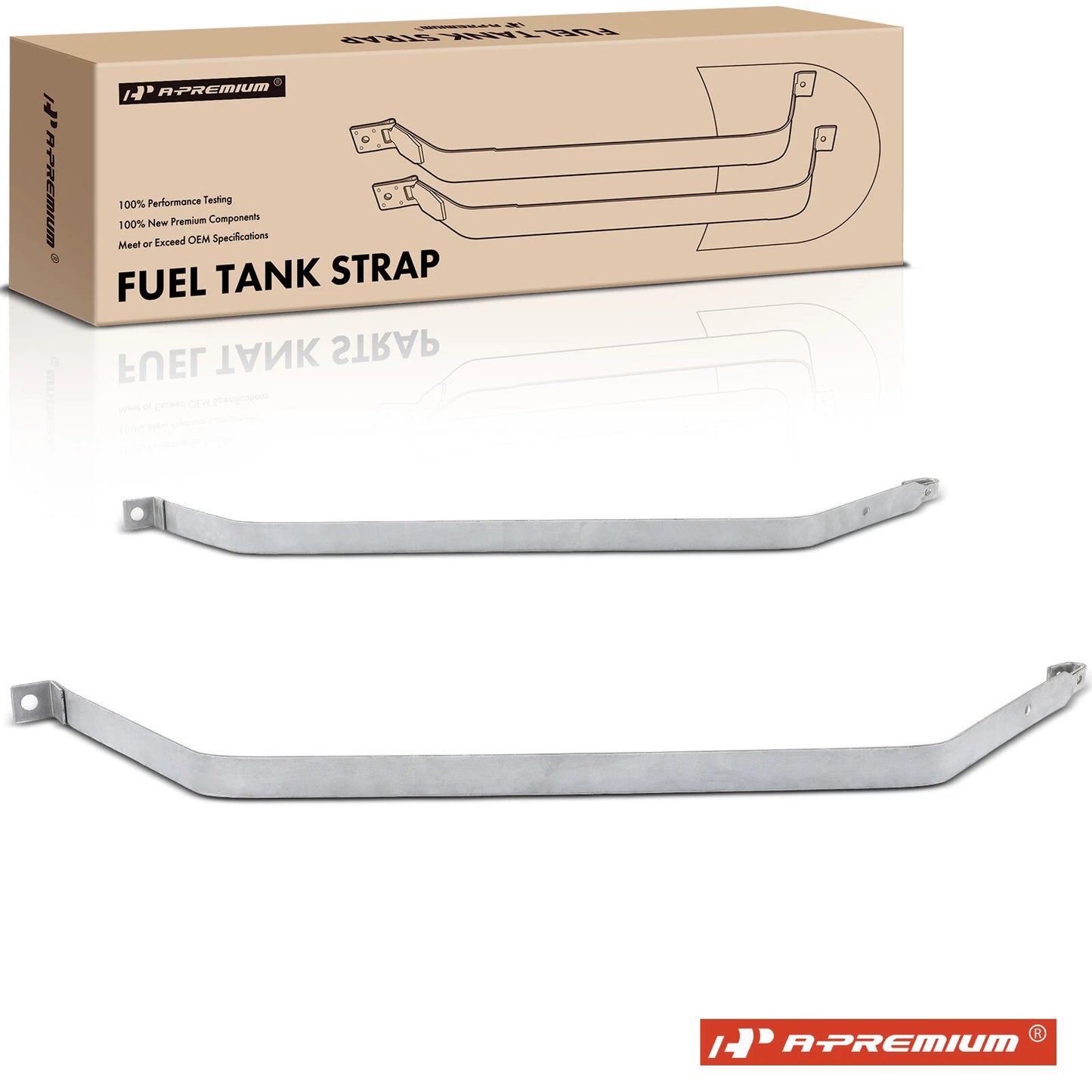 2X Steel Fuel Tank Straps for Chevrolet Olds Omega Pontiac Buick