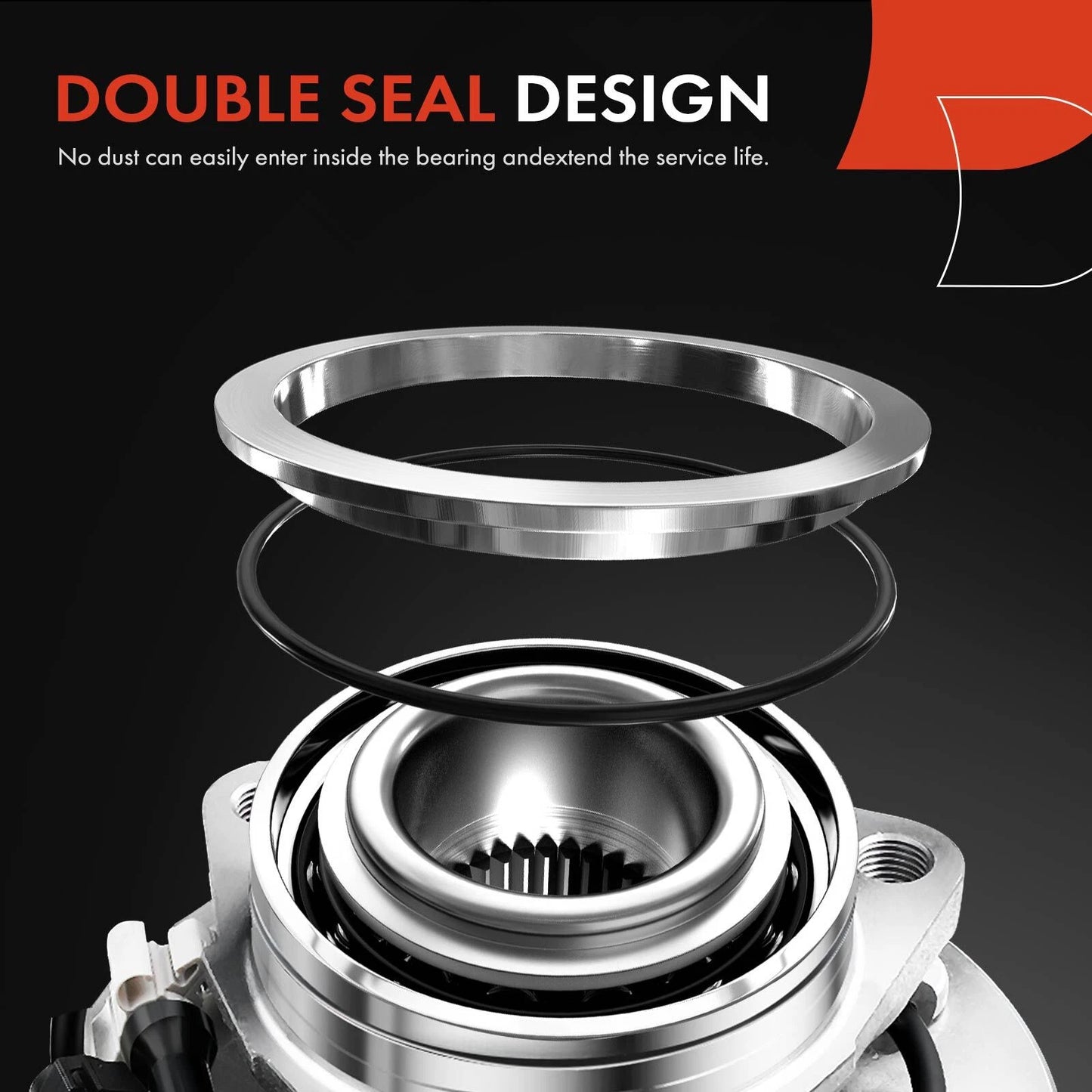 2X Front Wheel Hub & Bearing Assembly for Chevy Cruze (2011–2015)