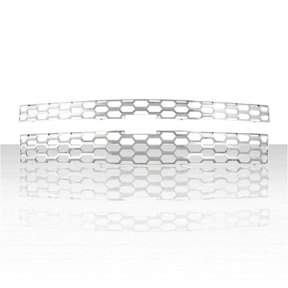 2pc Chrome ABS Grille Insert for 2014-2015 Chevy Silverado 1500 1WT
