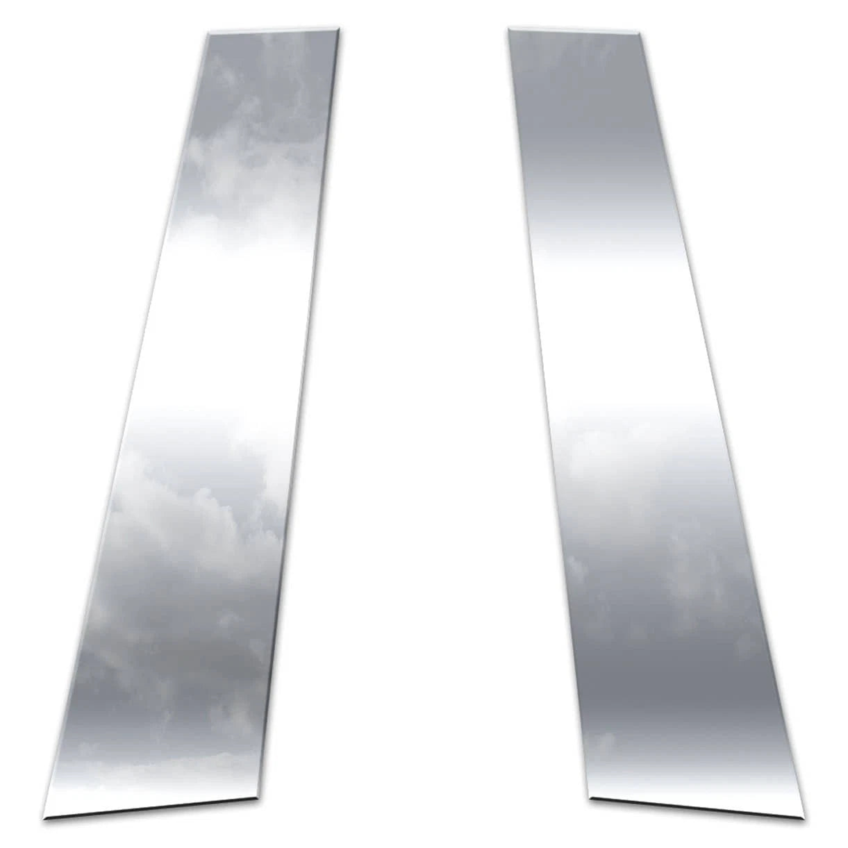 2Pc Chrome Pillar Posts Replacement for 2011-2019 Toyota Yaris 3Dr Liftback