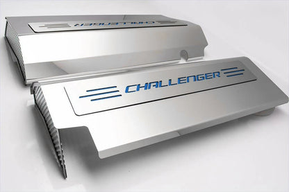 Fuel Rail Covers for Dodge Challenger SRT8 (2008–2011) with Mopar Blue
