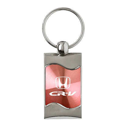 Pink Rectangular Wave Keychain - Officially Licensed for Honda CR-V