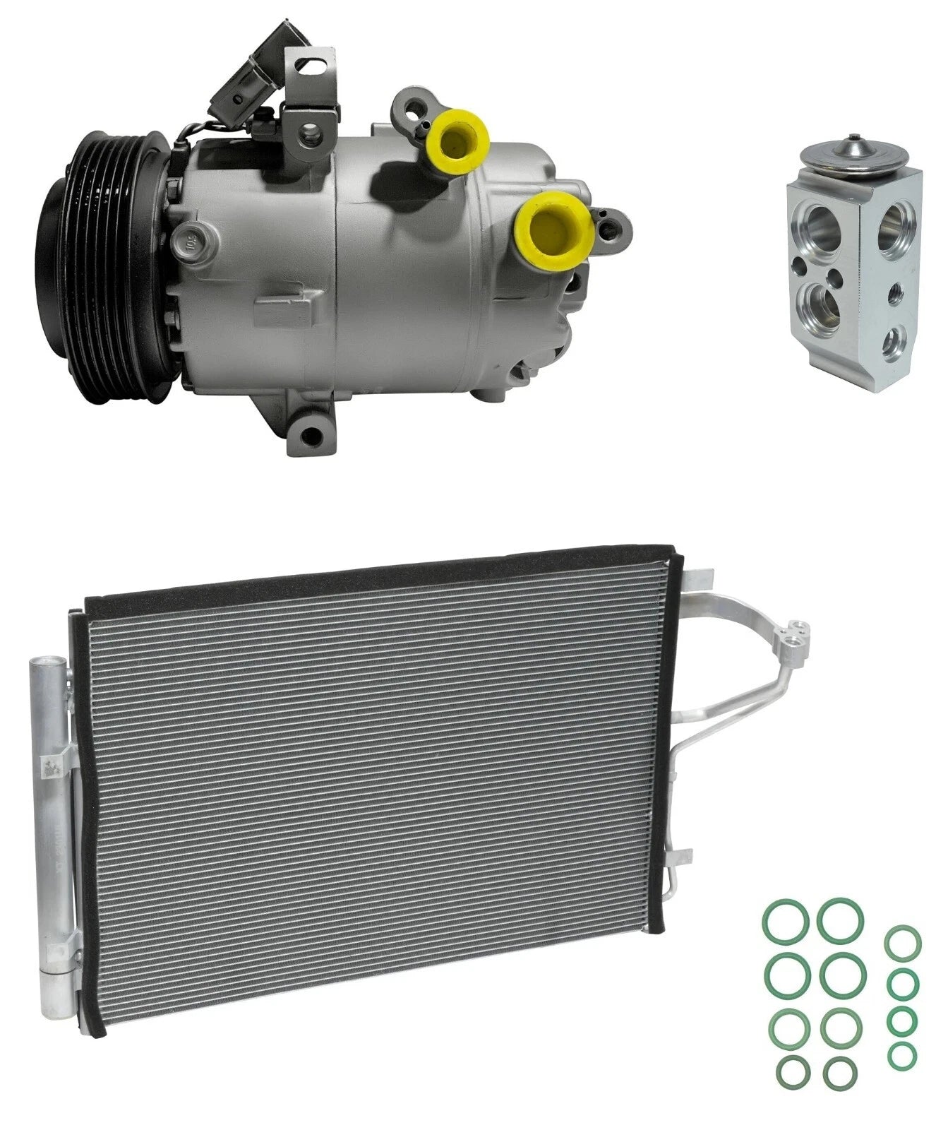AC Compressor Kit With Condenser for Kia Forte Koup 2.0L (2014–2014)