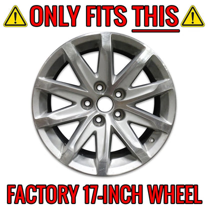 Chrome Wheel Skins Hub Caps Covers Kit for Cadillac CTS (2015–2016)