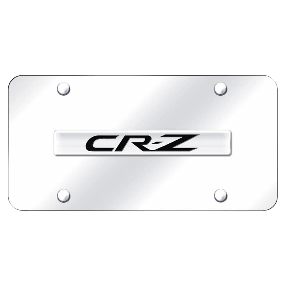 Chrome Name on Chrome License Plate - Officially Licensed for Honda CR-Z