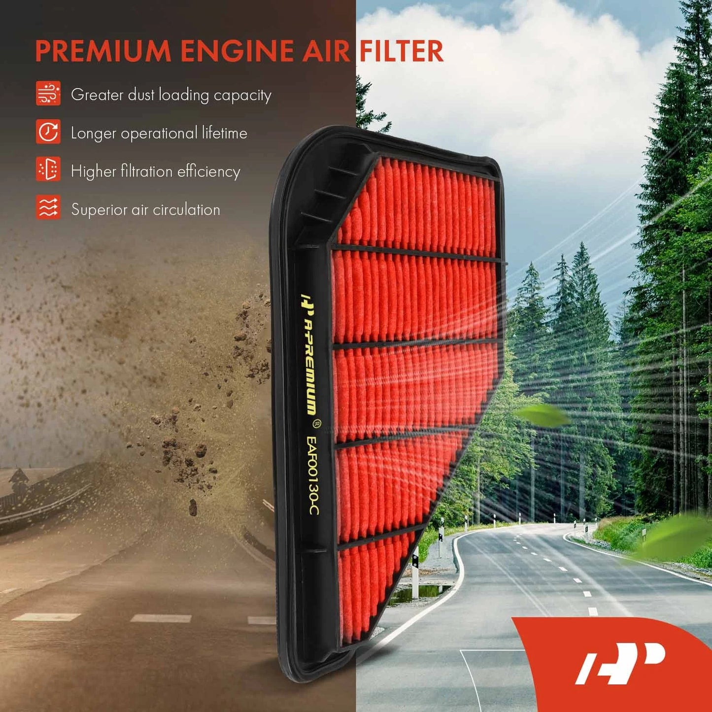 2X Performance Engine Air Filter for Chevrolet Traverse (2018–2023)