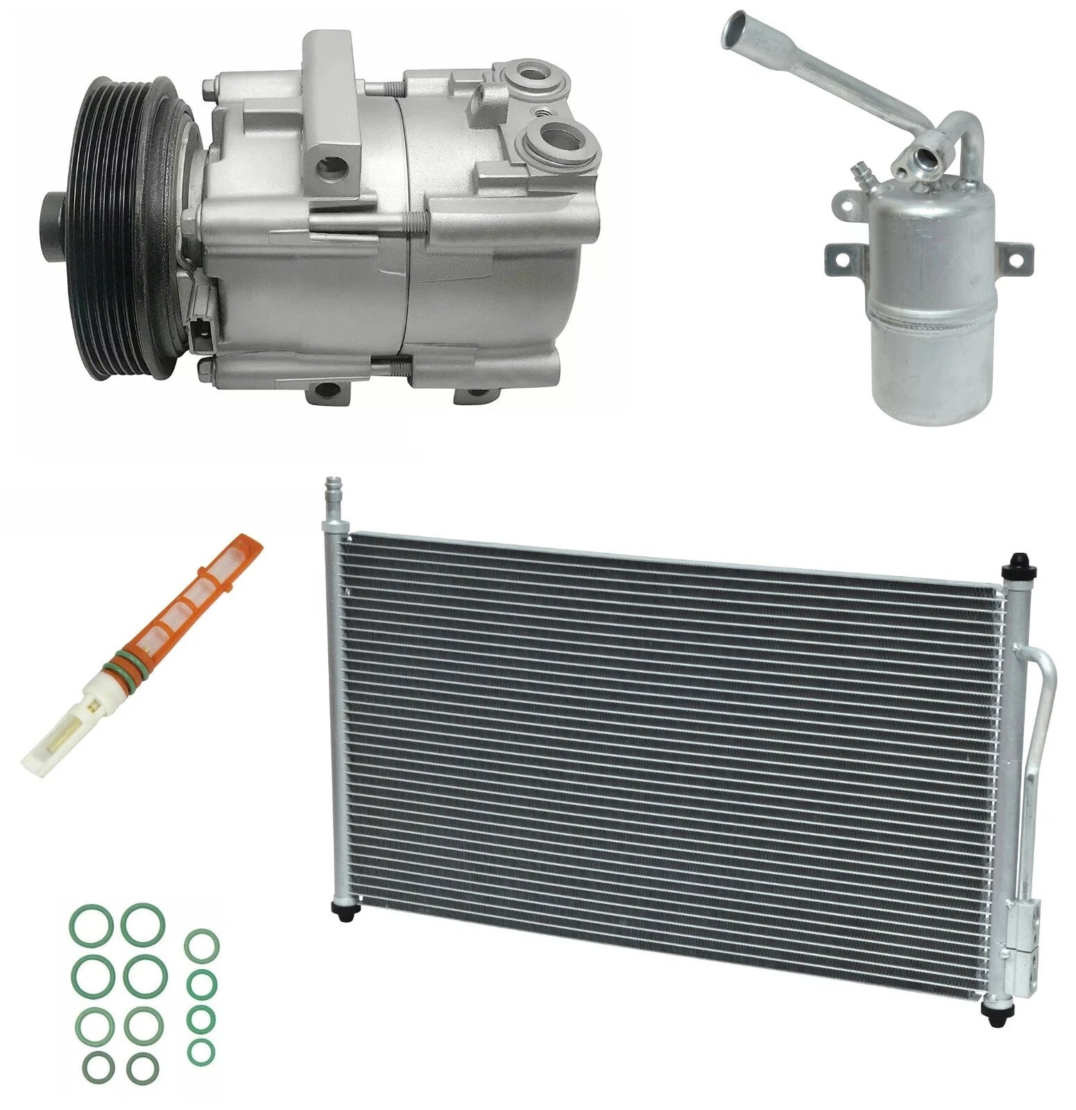 AC Compressor Kit With Condenser for Ford Focus 2.0L (2005–2011)