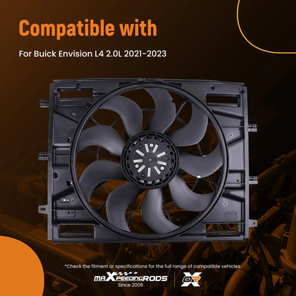 Electric Cooling Fan with Brushless Motor for Buick Envision (2021–2023)
