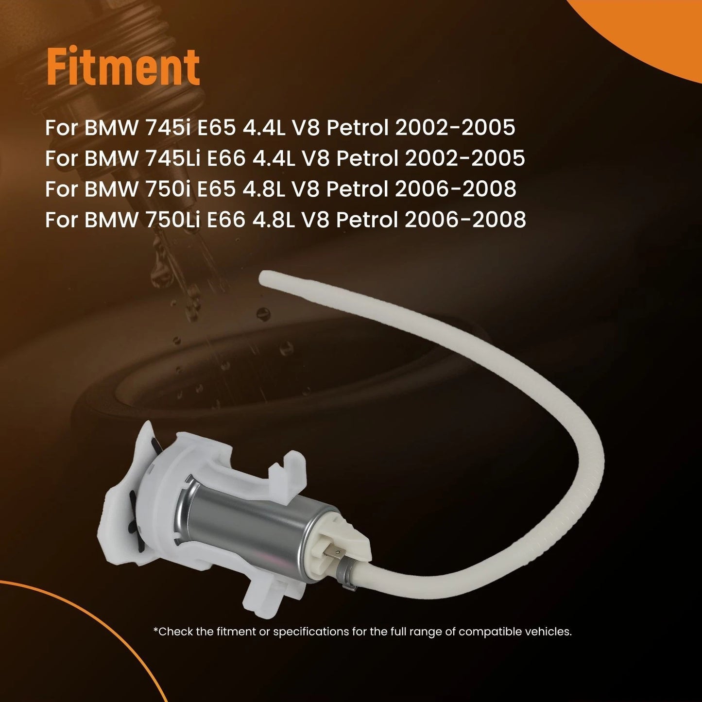 Fuel Pump Module Assembly for BMW 750i 750Li (2006–2008) 4.8L V8