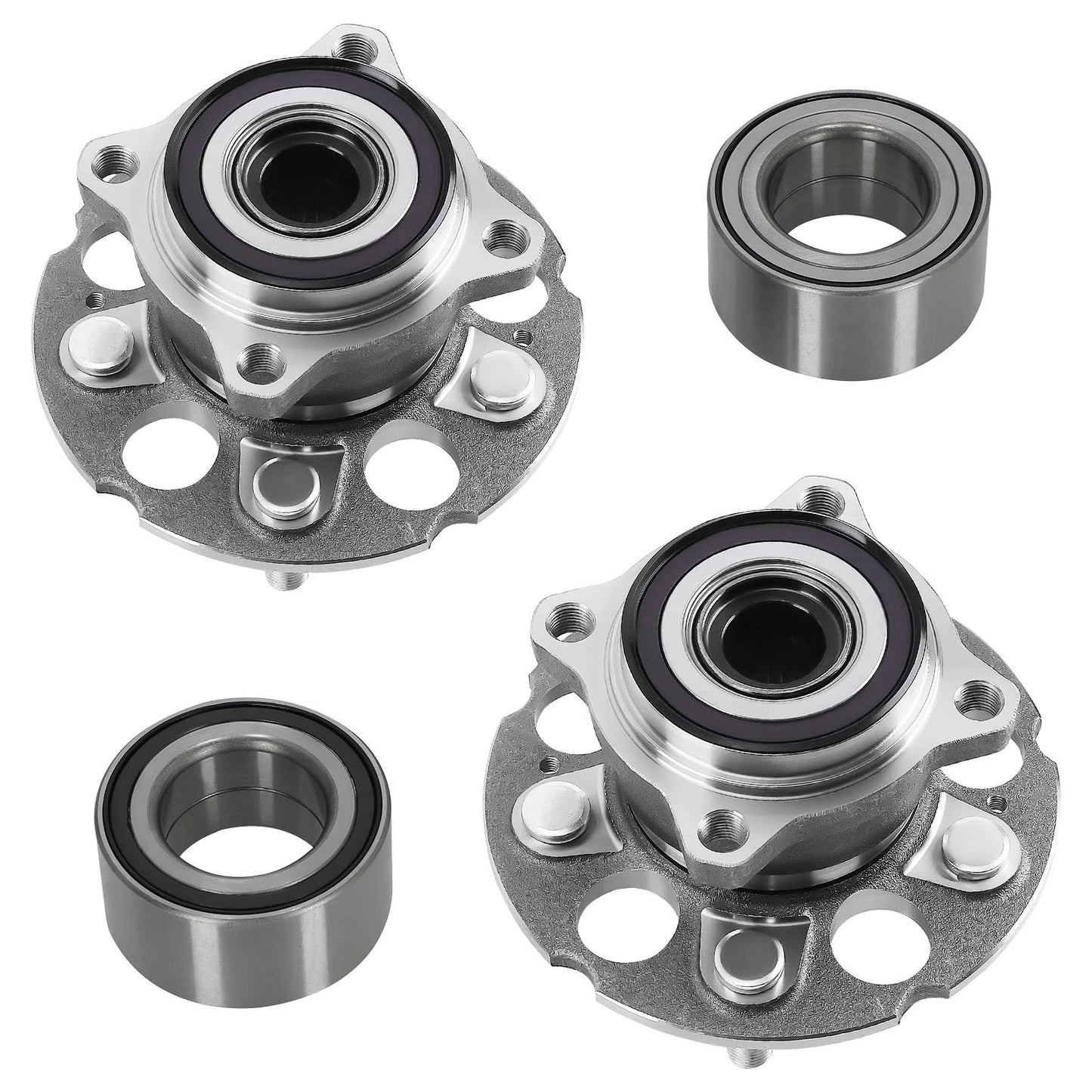 Front Rear Wheel Bearing and Hub Assembly Kit for Honda CR-V (2012–2016)