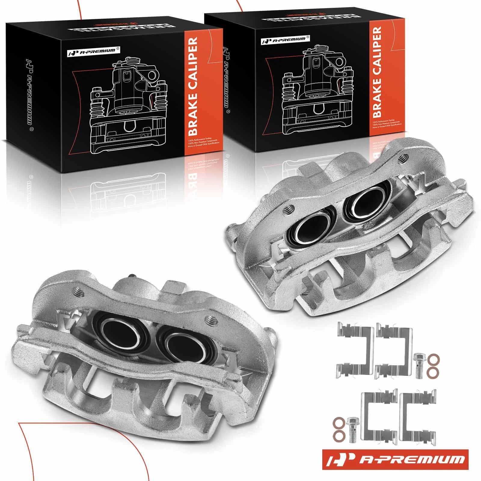 2X Front Brake Caliper with Bracket for Chevy Impala Monte Carlo (2006–2013)