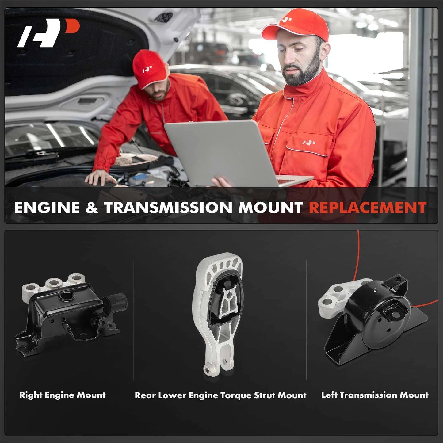3X Engine Motor & Transmission Mounts for Chevy Sonic (2014–2019)