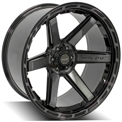 24 inch Gloss Black Wheel with Brushed Face for 2001–2007 Toyota Sequoia