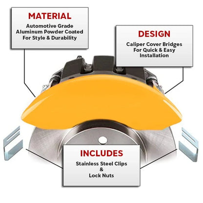 Caliper Covers Set of 4 for Volkswagen Golf (2010–2014)