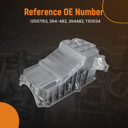 Aluminum Oil Pan for GMC Jimmy, Savana & Sonoma V6 4.3L (1999–2007)