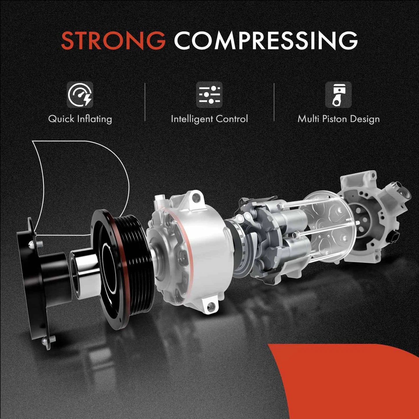 A/C Compressor with Clutch for Mercedes-Benz CLA250 (2014–2019)