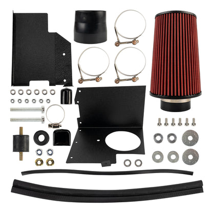 Cold Air Intake System with Red Filter for Jeep Wrangler (2007–2011)