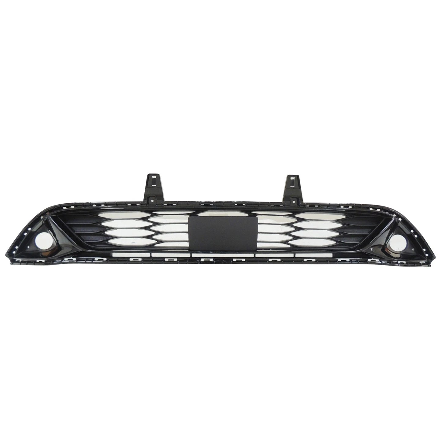 Replacement Black Painted Polypropylene Front Left/Right Bumper Cover Grille
