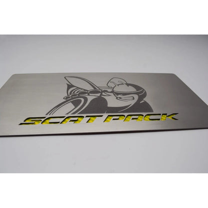 Fuse Box Plate Replacement with Yellow Scat Pack Inlay for 2015–2016 Charger