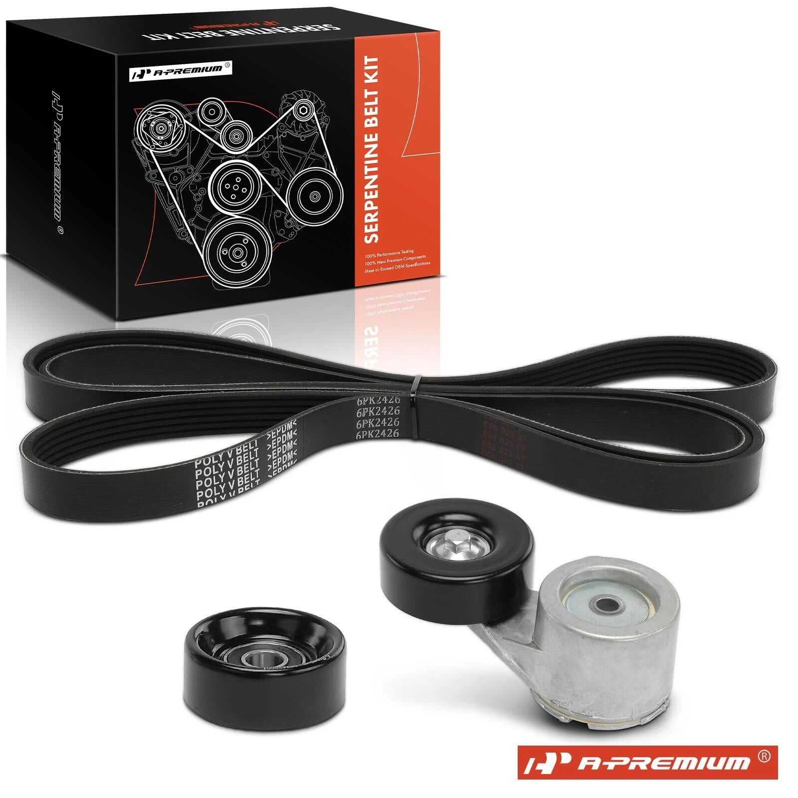 3X Serpentine Belt Drive Component Kit for Chevy Blazer C1500 (1992–1994)