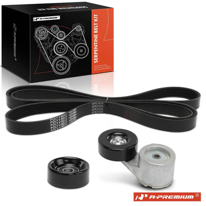 3X Serpentine Belt Drive Component Kit for Chevy Blazer C1500 (1992–1994)