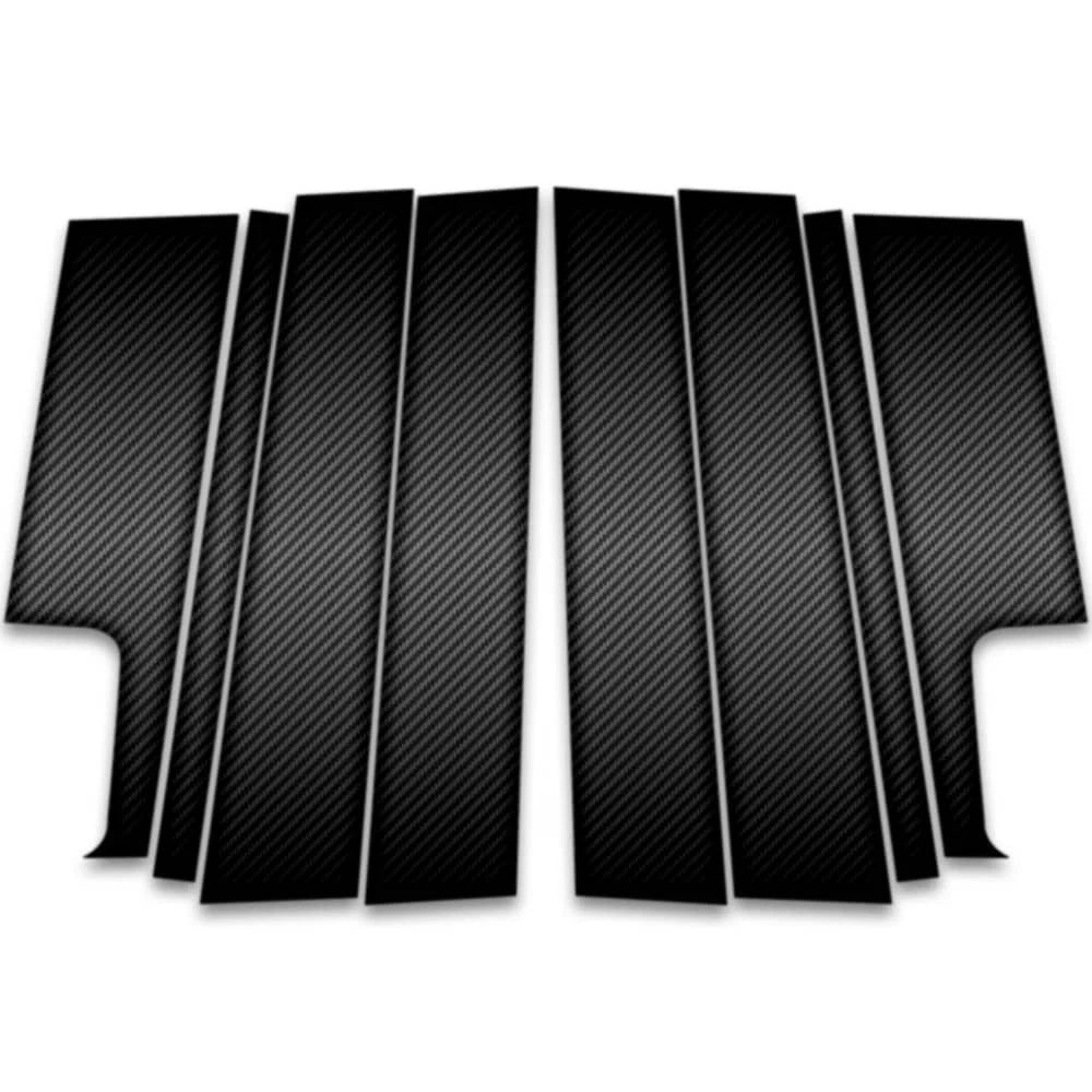 8pc Carbon Fiber Pillar Post Covers for 2007-2016 Jeep Compass