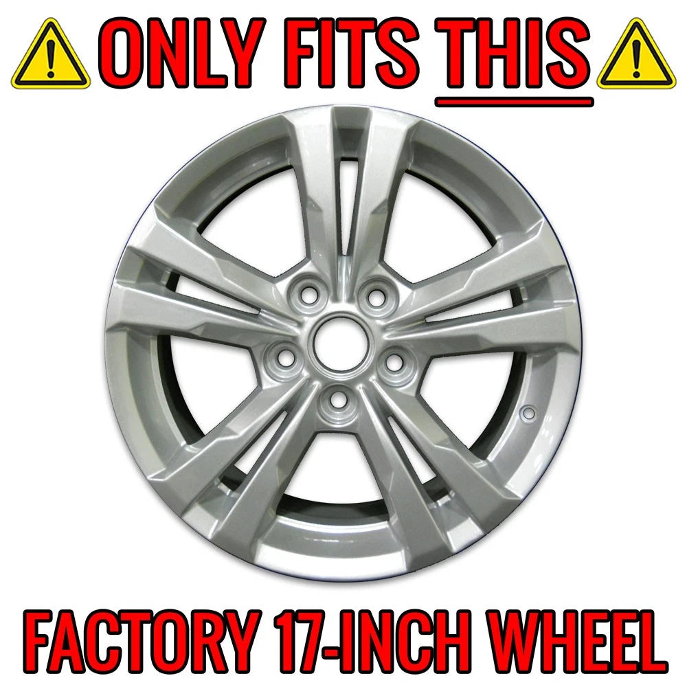 17 Inch Gloss Black Wheel Skins Replacement for Chevy Equinox (2010–2017)