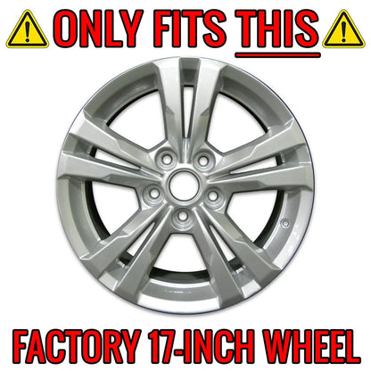 17 Inch Gloss Black Wheel Skins Replacement for Chevy Equinox (2010–2017)