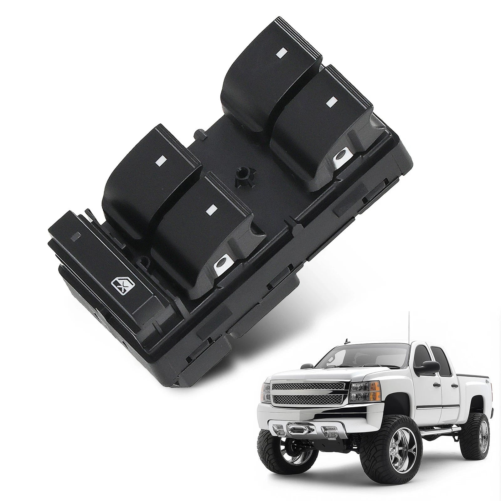 Front Driver Side Window Control Switch for GMC Sierra 1500 (2007–2014)