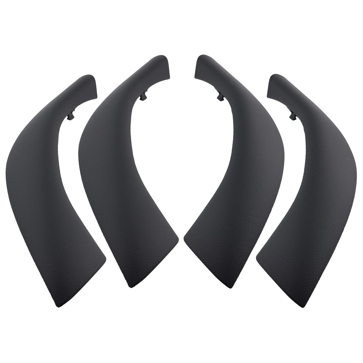 4x Door Handle Puller Trim for BMW X1 X2 (2016–2020) Black ABS Plastic