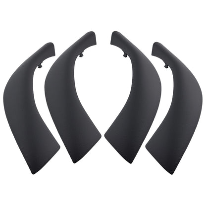 4x Door Handle Puller Trim for BMW X1 X2 (2016–2020) Black ABS Plastic