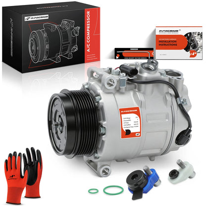 AC Compressor with Clutch for Chevy Silverado 2500 HD (2015–2025)