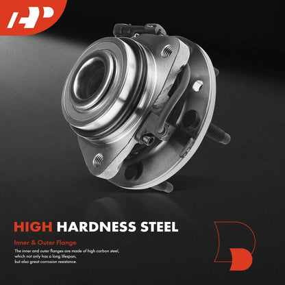 2X Front Wheel Hub & Bearing Assembly with ABS for Chevy Blazer (1995–2005)