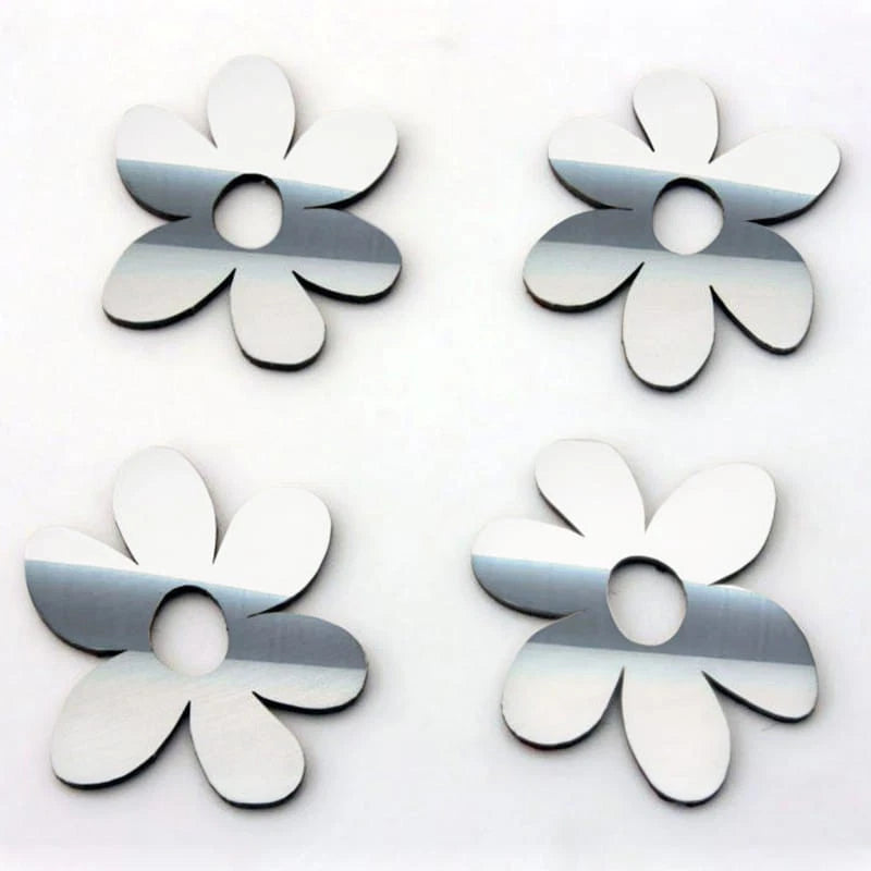4pc Polished Stainless Steel Daisy Emblem Kit - American Car Craft