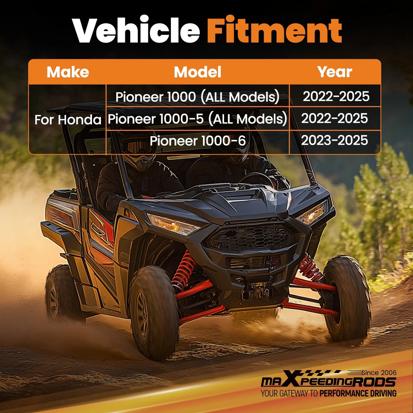 2" Front Hitch Package for Honda Pioneer 1000/1000-5 (2022–2025)