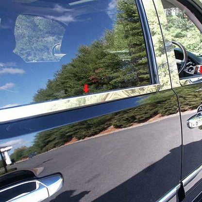 4pc. Luxury FX Chrome Window Sill Trim for 2007-2014 Chevy Suburban