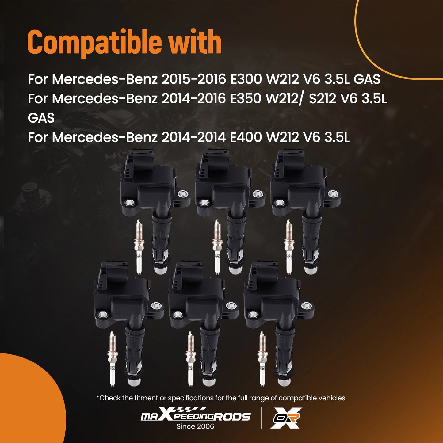 Ignition Coil & Spark Plug Kit for Mercedes E-Class (2014–2016)