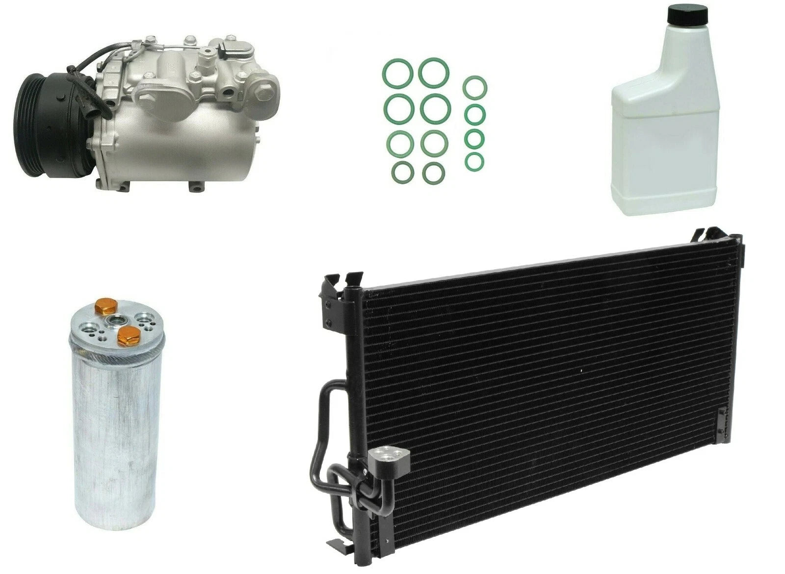 AC Compressor Kit with Condenser for Toyota Fortuner (2005–2015)