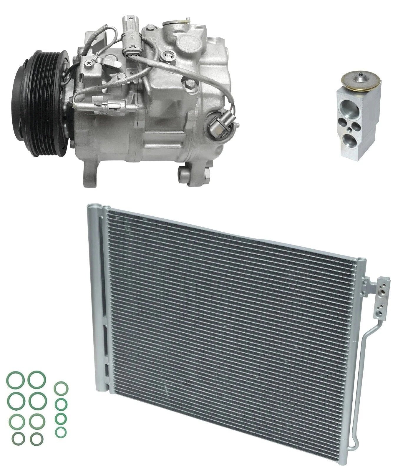 AC Compressor Kit With Condenser for BMW 528i 2.0L Turbo (2012–2013)