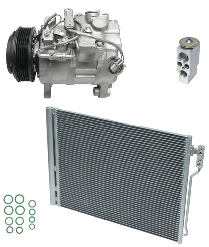 AC Compressor Kit With Condenser for BMW 528i 2.0L Turbo (2012–2013)