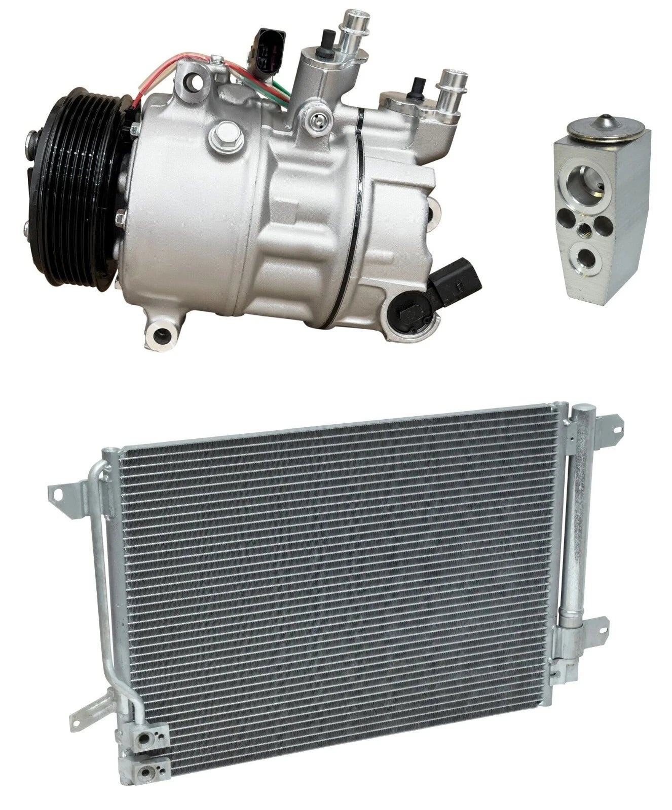 AC Compressor Kit With Condenser for Volkswagen Jetta 1.4L (2017–2017)